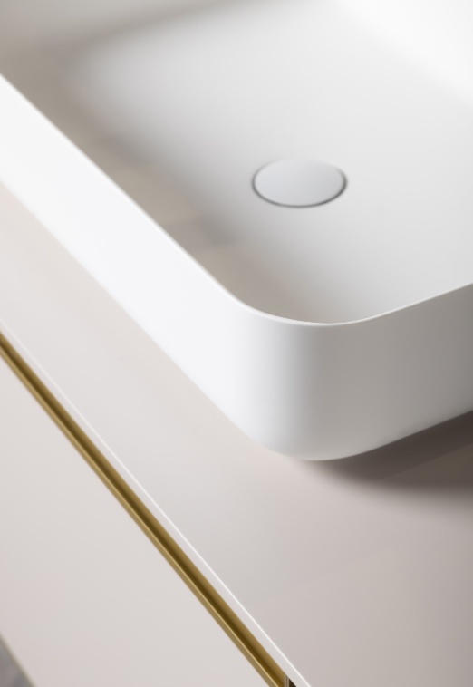 Раковина-чаша Boheme кориан прямоугольная матовая, Slim 600*400*130- фото6