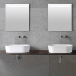 Раковина накладная 60x35 Globo Forty3 FO061.BI - фото