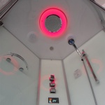 Гидромассажная кабина EAGO DZ955 F8 1200x900x2300 мм правая БЕЛОЕ СТЕКЛО- фото3