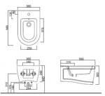 Биде подвесное Cielo Opera Tondo OPBST- фото2