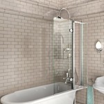 Шторка для ванны Burlington С10 85x145- фото