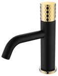 Смеситель Boheme Stick 121-BG для раковины, black diamond gold- фото