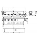 Скрытая часть термостата Axor Select на 2 источника- фото2