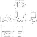 Унитаз моноблок с горизонтальным сливом Simas Londra LO931- фото2