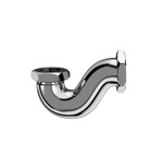 Сифон с горизонтальным отводом, узкий  CW3- фото