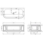 Devon&Devon President Ванна из минерального литья правый вариант 181x84,5xh56 см, Dx, цвет: белый- фото2