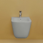 Kerasan Tribeca Биде подвесное 55см, c 1 отв под смеситель, c креплением WB9N, цвет: Grigio matt- фото