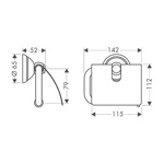 Axor Carlton Держатель для бумаги- фото2