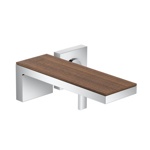 Axor MyEdition Смеситель для раковины, настенный, на 2 отв, излив 245мм., цвет: хром/черный орех- фото