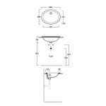 SIMAS Lavabi d'arredo Раковина 55х42 см, без отв., цвет: белый- фото2