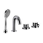 Palazzani Idrotech врезной смеситель на ванну на 4 отверстия хром- фото