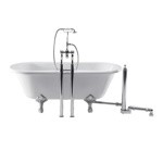 Трубы подвода воды с горизонтальной перемычкой Burlington W7 для смесителя для ванны- фото