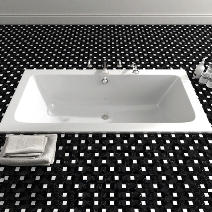 Devon&Devon Battersea Ванна встроенная чугунная прямоугольная 170x80xh46 cм, цвет: белый- фото