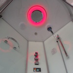 Гидромассажная кабина EAGO DZ955 F8 1200x900x2300 мм левая ЧЕРНОЕ СТЕКЛО- фото2