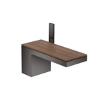 Axor MyEdition Смеситель для раковины, на 1 отв., излив 200мм, , цвет: полированный черный/орех- фото