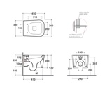 Унитаз подвесной 45x36 Globo Stone SSS03.BI - фото2