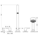 Смеситель на борт ванны Axor Citterio M- фото2