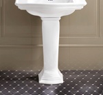 Devon&Devon Westminster Раковина 53.5х38.5 см, 1 отв., на пьедестале, цвет: белый- фото2