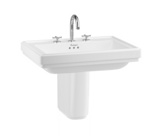 Раковина Burlington Riviera RIV2 NTH 650 мм квадратной формы - фото4