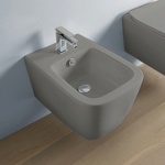 Artceram A16 Биде подвесное 36х52 см, с 1 отв под смеситель, с креплениями, цвет grigio oliva- фото