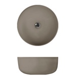 Kerasan Nolita Раковина чаша d 40 h 15см,, без отв под смеситель, цвет Nocciola- фото