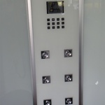 Гидромассажная кабина с турецкой баней EAGO DZ949F8 1000х1000 белое стекло- фото2