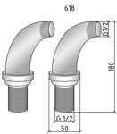 Уголки для смесителя на борт ванны (пара) Boheme Imperiale- фото2