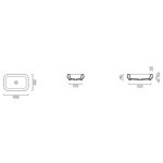 GSI Sand Накладная раковина без перелива 60х38х14см, цвет белый- фото2