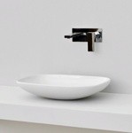 Artceram LA FONTANA Раковина накладная 55х40см без отв под смеситель, вкл. крепеж, цвет белый- фото