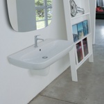 Раковина подвесная 100x50 Globo Genesis GE100.BI - фото