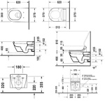 Duravit Унитаз подвесной 540х370 мм, с креплением,цвет белый- фото2
