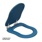 Caprigo BORGO Сиденье для унитаза BORGO, эмаль/хром- фото2