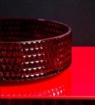 Раковина хрустальная, овальная Boheme 817-R, красная- фото2