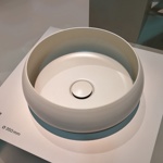 BETTECraft Раковина-чаша на столешницу круглая , 35х35х12 cм, без отв. под смеситель и перелива, цвет флинт 414- фото