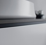 SIMAS Frame Комплект мебели с 2 ящиками и открытым элементом, 181x57xh72см, Цвет: серый ясень/белый- фото3