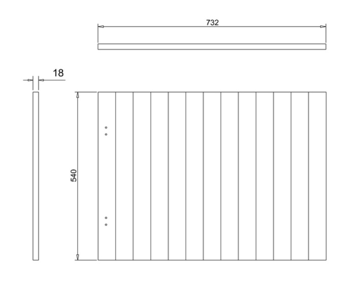 Боковая панель для ванн Cleargreen E30, цвет Тёмно - оливковый- фото2