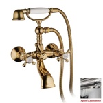 Palazzani Adams color смеситель для ванны хром/сваровски ручки- фото