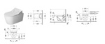 DURAVIT Me by Starck Унитаз подвесной безободковый 570х370 мм, для крышки-биде Sensowash, с креплением, цвет белый, с сиденьем- фото2