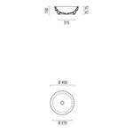 GSI Sand Раковина накладная/встроенная 45х45х15см без отв под смеситель, цвет белый- фото2