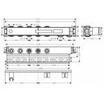 Скрытая часть термостата Axor Select на 3 источника- фото2