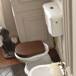 Унитаз Kerasan Retro 1010 с низким бачком в комплекте (бронза)- фото3