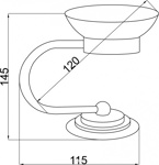 Настольная мыльница  Boheme Murano 10910-G - фото2