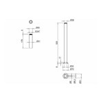 Декоративные трубы подвода воды Burlington W6 для смесителя для ванны- фото4