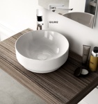 Artceram Gio Evolution Раковина накладная круглая d42 см, без отв под смеситель, цвет белый- фото