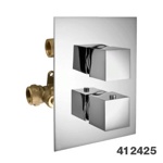 Palazzani Track вcтроенный термостатичесий смеситель на 2 потребителя 1\2 хром- фото