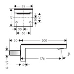 Axor MyEdition Излив для ванны, настенный, излив 200мм, цвет: хром/черный орех- фото2