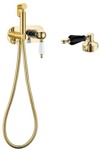 Гигиеническая лейка со смесителем Boheme GOLD- фото