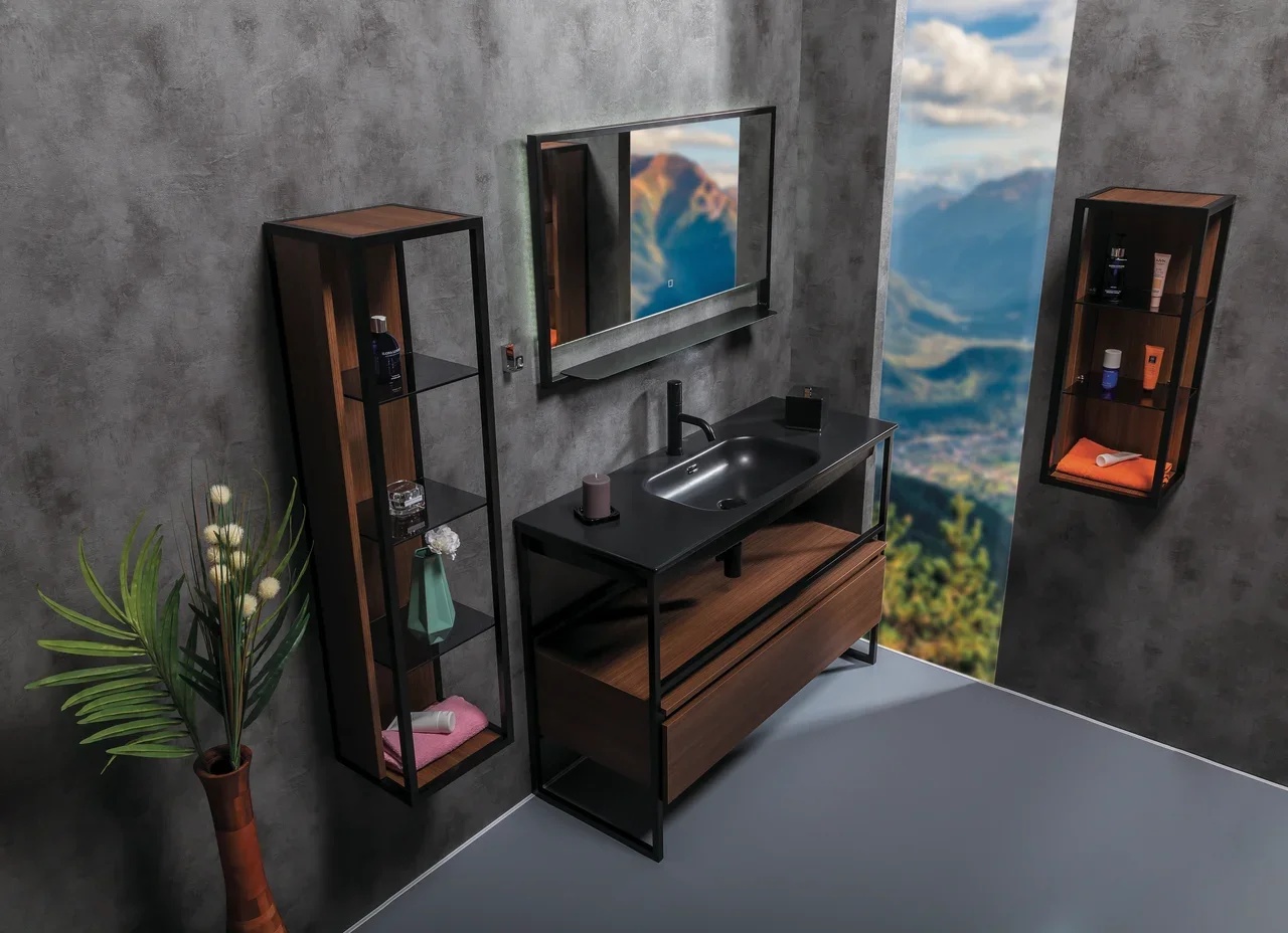 Мебель для ванной комнаты Armadi Art Loft 120 см black