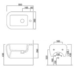 Биде подвесное Big Cielo Shui SHBSB- фото2
