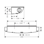 Ecostat Select Термостат для душа, внешнего монтажа- фото6